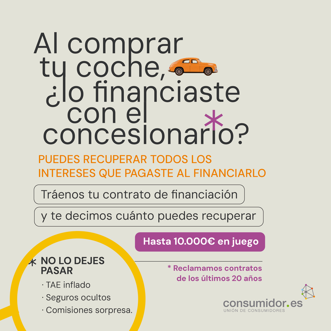 Campaña sobre financiación abusiva de vehículos