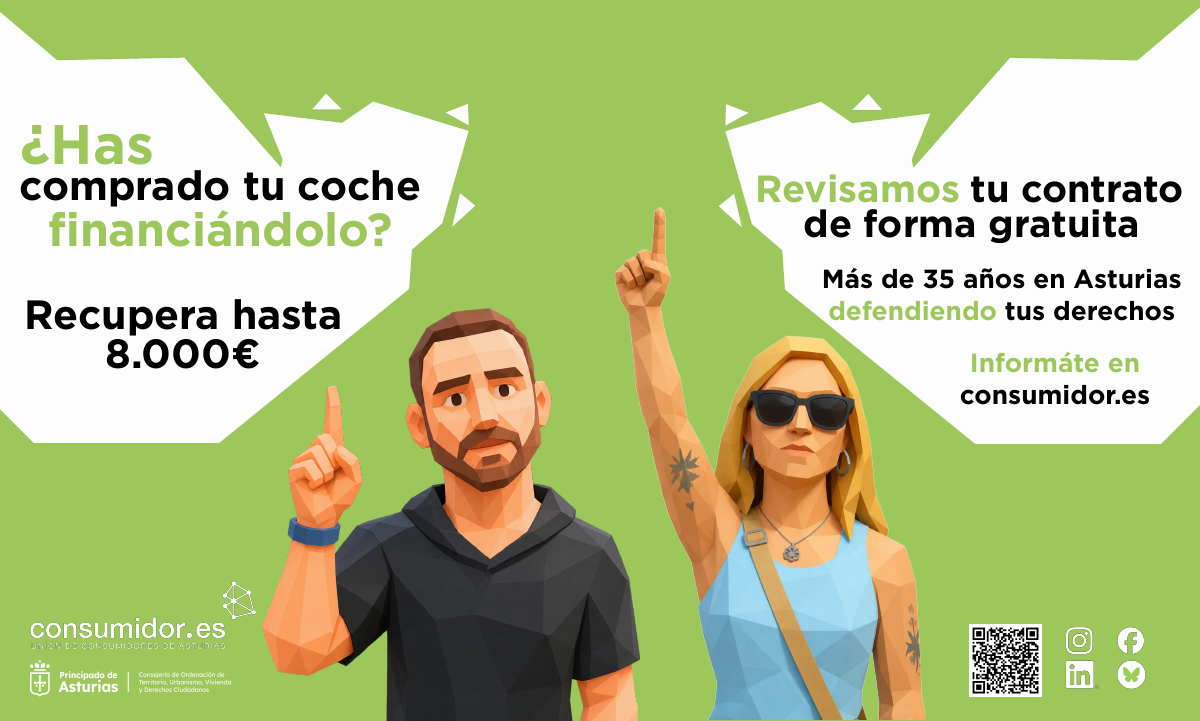 Publicidad: financiación de vehículos. Unión de Consumidores de Asturias